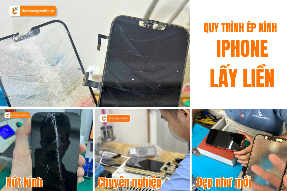 Kỹ Thuật Viên Ép Kính iPhone 13 Series